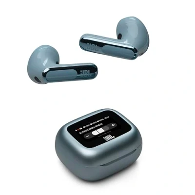 Immagine di JBL Live Flex 3 Cuffie Wireless Bluetooth, 50 Ore di Autonomia, con Cancellazione Adattiva del Rumore e High Resolution Signature Sound, Impermeabili IP54, Blu
