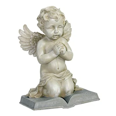 Immagine di Design Toscano NG30875 Statua Preghiera di Un Cherubino, Marrone, 20.5x24x38 cm