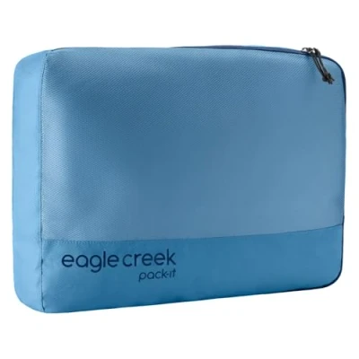 Immagine di Eagle Creek Pack It Reveal Grandi cubi da viaggio in tessuto resistente e impermeabile con cerniera angolata pannello frontale a rete, colore: blu alba
