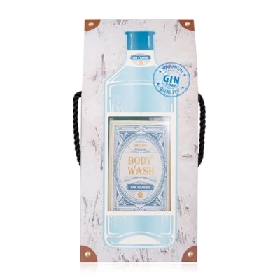 Immagine di Accenrta Gin Flavor Gel doccia in bottiglia con confezione regalo, 400 ml, aroma: ricaricabile, colore: Blu