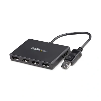 Immagine di StarTech.com Hub MST DisplayPort a 4 Porte Adattatore Multi Monitor DP 1.2 Sdoppiatore/Splitter Video 1080p per quattro 4xDP Solo Windows (MSTDP124DP)