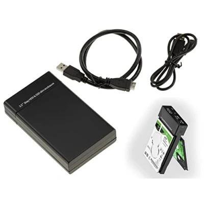 Immagine di KALEA INFORMATIQUE Alloggiamento USB 3.0 per 2 dischi rigidi SATA 2.5, con HARDWARE RAID 0 1 0+1 e collegamento USB3 5G.