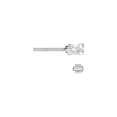 Immagine di DELPHI ES20258 12B1 Sonda lambda planare, riscaldato CITROËN: C3 II, III, Saxo Hatchback, PEUGEOT: 207 206 Hatchback