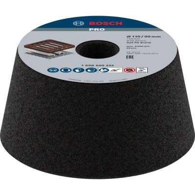 Immagine di Bosch Accessories 1608600232 Mola a tazza conica metallo/ghisa 90 mm, 110 55 24 Power Tools 1 pz.