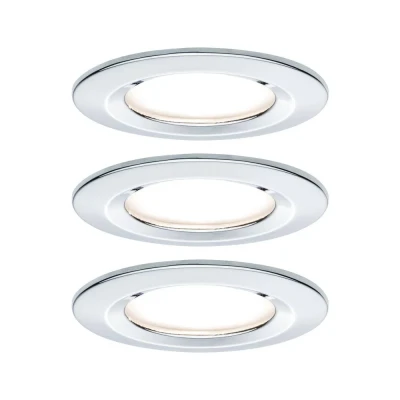 Immagine di Paulmann Nova Lampada da incasso per bagno Kit 3 LED (monocolore) 18 W IP44 Cromo (lucido)