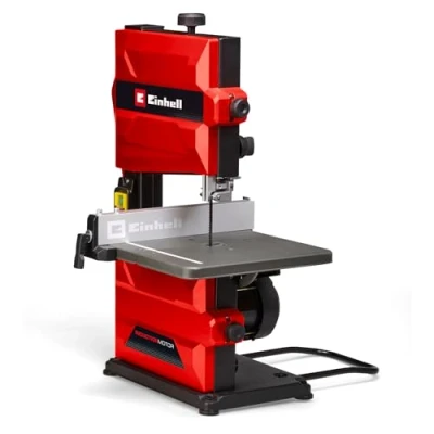 Immagine di Einhell sega a nastro TC SB 200 + (300 W, cambio nastro, barra parallela, regolazione dell&#039;altezza, robusta guida per tavolo inclinabile continuamente)