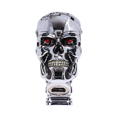 Immagine di Nemesis Now Apribottiglie T 800 Terminator 2 Judgement Day T2, in poliresina, argento, taglia unica