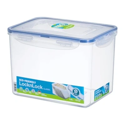 Immagine di Lock &amp; HPL829 Contenitore rettangolare, 3,9 l, colore: Trasparente/Blu