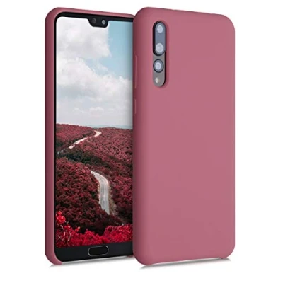 Immagine di kwmobile Cover per Huawei P20 Pro Custodia Back Case Smartphone in Silicone TPU Protezione Gommata rosa scuro
