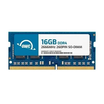 Immagine di OWC 16,0 GB 2666 MHz DDR4 PC4 21300 SO DIMM Aggiornamento Memoria a 260 Pin, (OWC2666DDR4S16G), per iMac 27 Pollici 2019 2020 (iMac19,1 iMac20,1 iMac20,2)