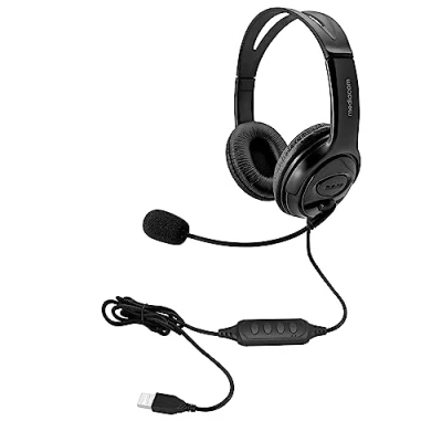 Immagine di MEDIACOM Cuffia con microfono USB AP975 controllo volume
