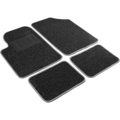Immagine di START ESSENTIAL 9709 Set tappetino Tessile, PVC, PP(Polipropilene) anteriore e posteriore 4 grigio, nero
