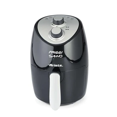 Immagine di Ariete 4617, Airy Fryer Compact, Friggitrice Ad Aria, Capacità 2 L, 1000 W, Temperatura Max 200C, Nero