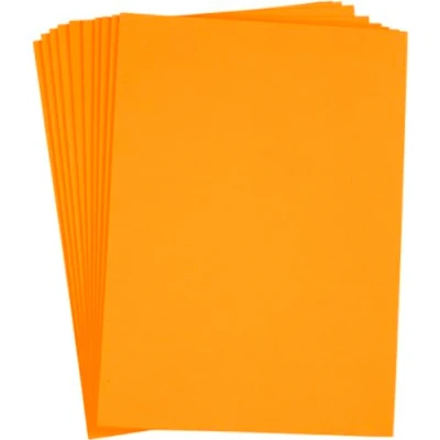 Immagine di fogli in schiuma EVA, formato A4, 21 x 30 cm, spessore 2 mm, arancione, 10