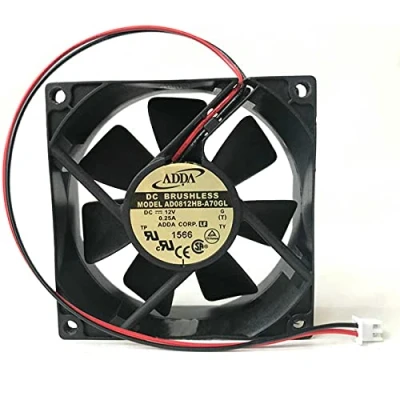Immagine di Cooling fan For ADDA AD0812HB A70GL 8025 12v 0.25A chassis 2Wire