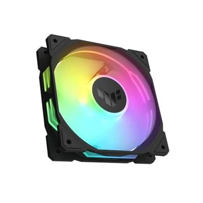 Immagine di Asus TUF GAMING TR120 FAN ARGB RE Ventola per PC case Nero (L x A P) 120 28 mm incl. Illuminazione LED