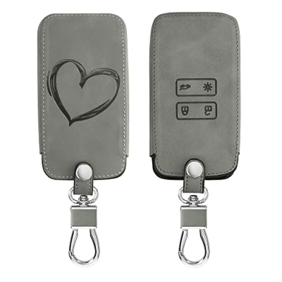 Immagine di kwmobile Custodia Compatibile con Renault 4 tasti Smart Key (solo Keyless Go) Cover Chiavi Auto Protezione Copri Telecomando Copertina Chiave Cuore