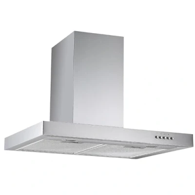 Immagine di Respekta Cappa aspirante/cappa da parete 60 cm/alloggiamento in acciaio inox/funzione di scarico e ricircolo dell&#039;aria / CH22098IXB B 59 69 dB