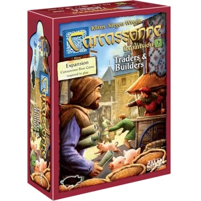 Immagine di Z Man Games , Carcassonne Traders &amp; Builders Board Game EXPANSION 2 Ages 7 and up 6 Players 45 Minutes Playing Time