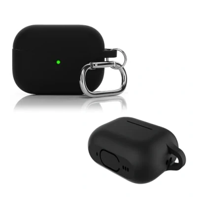 Immagine di Derhom Airpods Pro 2 Custodia Protettiva in Silicone per Apple e (Black)