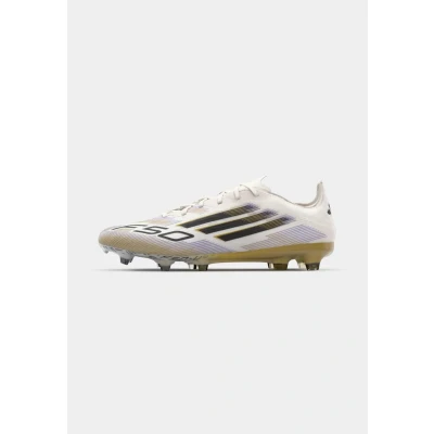 Immagine di adidas Performance F50 PRO FG Scarpe da calcetto con tacchetti cloud white core black gold metallic, Uomo, Taglia: 36 Sintetico / tessuto