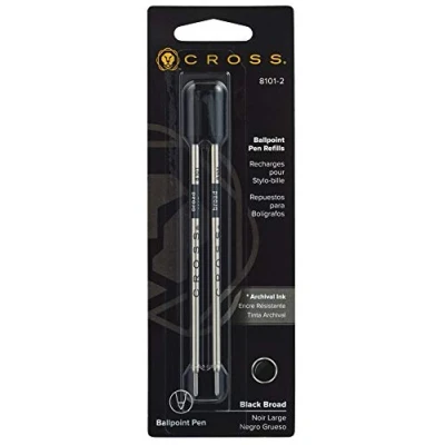 Immagine di Cross penna a sfera refill confezione da 2 ampio Black