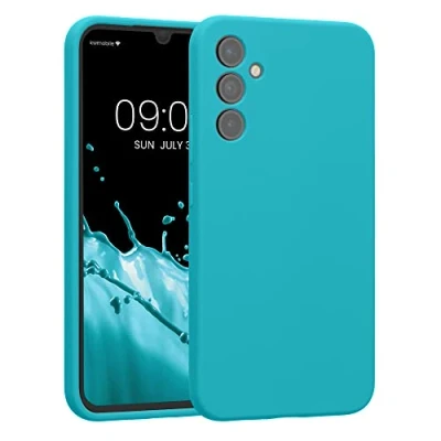 Immagine di kwmobile Custodia Compatibile con Samsung Galaxy A34 5G Cover Back Case per Smartphone in Silicone TPU Protezione Gommata Ghiaccio Freddo