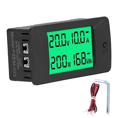 Immagine di PZEM 025 Voltometro Amperometro Digitale DC 5 12V, Misuratore di Tensione Corrente Potenza Energia Elettrica da Pannello LCD Volt Ampere Meter Wattmetro Voltmetro
