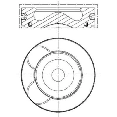 Immagine di Pistone MAHLE ORIGINAL 039 PI 00128 000
