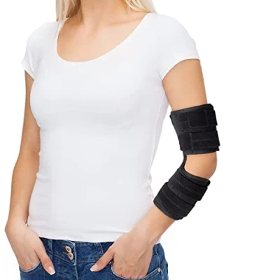 Immagine di Scurnhau Supporto per Gomito,Supporto Gomito Regolabile, Utilizzato Tendiniti, Nervo Ulnare, Sindrome del Tunnel Cubitale, Stecca Tutore Supporti (L/XL)