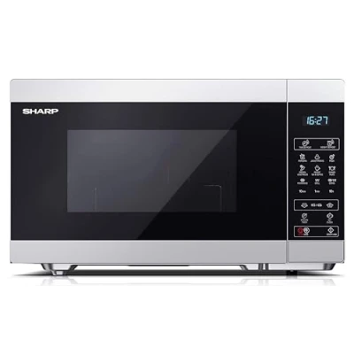 Immagine di Sharp YC MG81E S Forno a microonde Argento 900 W Funzione grill, con display
