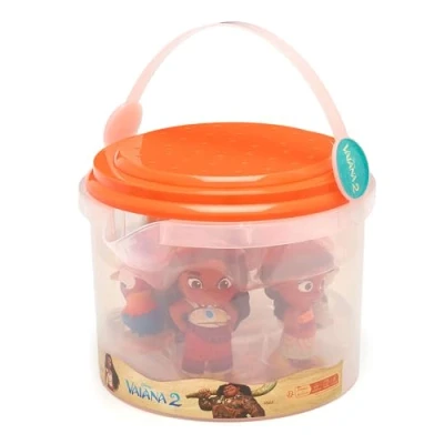 Immagine di Disney Store Official Set da Gioco per Il Bagnetto Oceania 2, 5 Pezzi, Include Vaiana, Simea, Pua, Hei e Maui Un Secchiello, Adatto 6 Mesi in su
