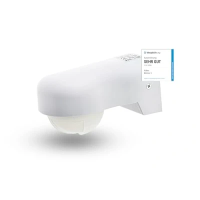 Immagine di HUBER MOTION 5 rilevatore di movimento a infrarossi 360 con 3 sensori e lenti matrice IP65 LED adatto I montaggio parete/soffitto,