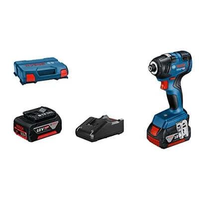 Immagine di Bosch Professional GDR 18V 200 06019J2107 Avvitatore ad impulsi a batteria 18 V Quantità di batterie ricaricabili incluse 2 Li Ion incl. seconda batteria,