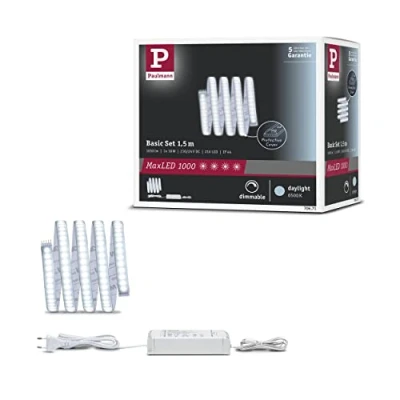 Immagine di Paulmann MaxLED 1000 70671 Kit base striscia LED con spina 24 V 1.5 m Bianco luce del giorno 1 pz.