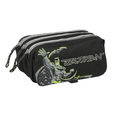 Immagine di Safta BATMAN GAME OVER astuccio triplo grande, per bambini, ideale bambini in età scolastica, comodo e versatile, qualità resistenza, 21,5 x 8 10 cm, Nero, M, Casual