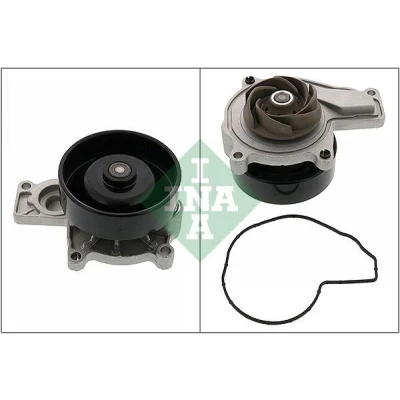 Immagine di INA 538 0883 10 Pompa acqua con guarnizione 90,5 per trasmissione cinghia Poly V MINI: Hatchback, BMW: X1, 2 Active Tourer