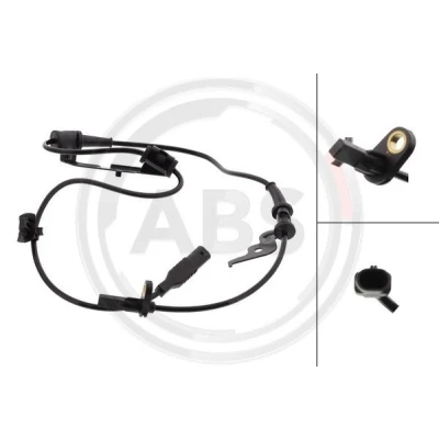 Immagine di A.B.S. 32347 Sensore ABS attivo nero HYUNDAI: i10 III Hatchback (AC3, AI3) 1.2 MPi, 1.0 T GDi 2019