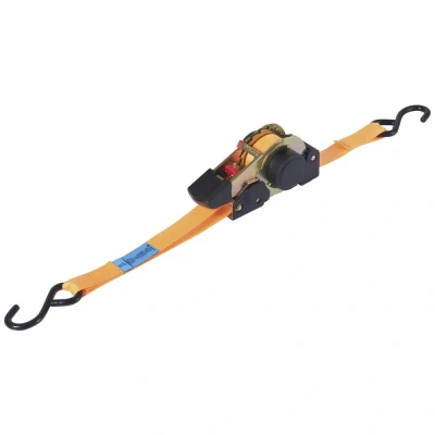 Immagine di TOOLCRAFT TO 9614760 Cinghia di fissaggio doppia Capacità carico in trazione diretta (singola/diretta)=320 daN (L x L) 3 m 25 mm Chiusura a cricchetto EN