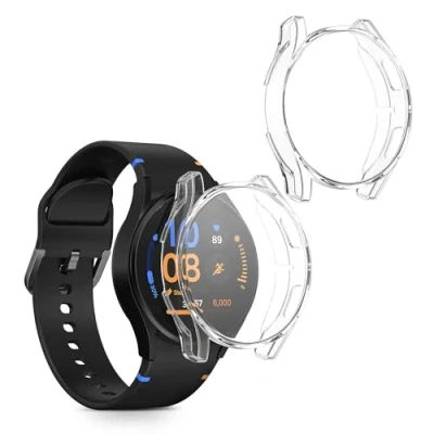 Immagine di kwmobile Set 2X Custodia Smartwatch Compatibile con Samsung Galaxy Watch Fe 40mm Cover Case Silicone Protezione Orologio Fitness Trasparente