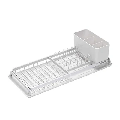 Immagine di Brabantia Compact Sink Side Scolapiatti Compatto, Alluminio, Light Grey, 46.3 x 20 12.6 cm