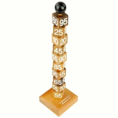 Immagine di LOGICA GIOCHI Art. Torre Matematica Rompicapo Matematico in Legno Difficoltà 5/6 Incredibile Serie Euclide