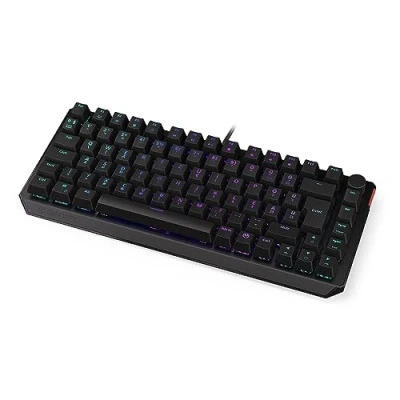 Immagine di ENDORFY Thock 75% HU Red, Kailh Red linear switches, tastiera meccanica, layout hungarian, keycaps ABS, manopola di controllo del volume EY5E007