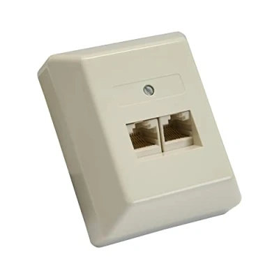 Immagine di InLine 20974 Presa Muro ISDN per Applicazioni Esterne con Due Porte RJ45, Nero