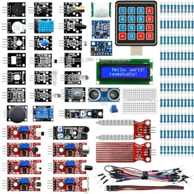 Immagine di KEYESTUDIO 37 in 1 Kit Moduli Sensore, Compatibile con Arduino UNO MEGA, Raspberry Pi, Starter Elettronico Adatto per Principianti