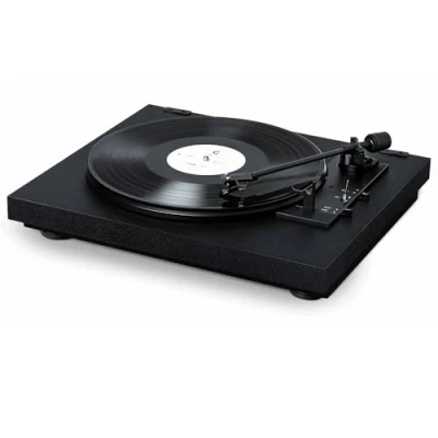 Immagine di Pro Ject A1 Giradischi automatico OM10, suono di alta qualità, braccio tono in alluminio completamente con preamplificatore fono Nero