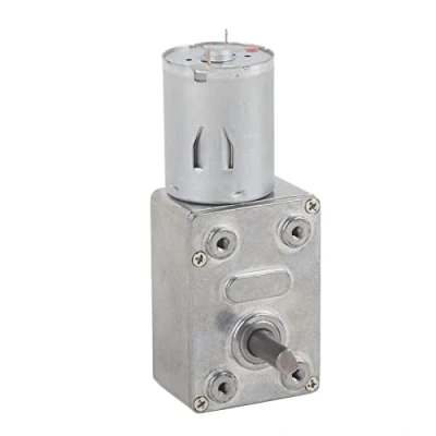 Immagine di Motoriduttore, Akozon Motoriduttore DC 12V High Torque Riduttore Elettrico CC CW/CCW Motori Elettrici Motore a Vite Senza Fine Reversibile con Coppia Elevata(62RPM)