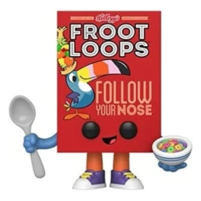 Immagine di Funko Pop! Vinyl: Kelloggs Froot Loops Cereal Box Figura in Vinile da Collezione Idea Regalo Merchandising Ufficiale Giocattoli per Bambini e Adulti Ad Icons Fans