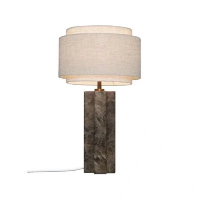 Immagine di DFTP by Nordlux Lampada da tavolo Takai di tessuto e marmo