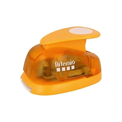 Immagine di Artemio Perforatore a leva circolare 3,5 cm, colore: Arancione